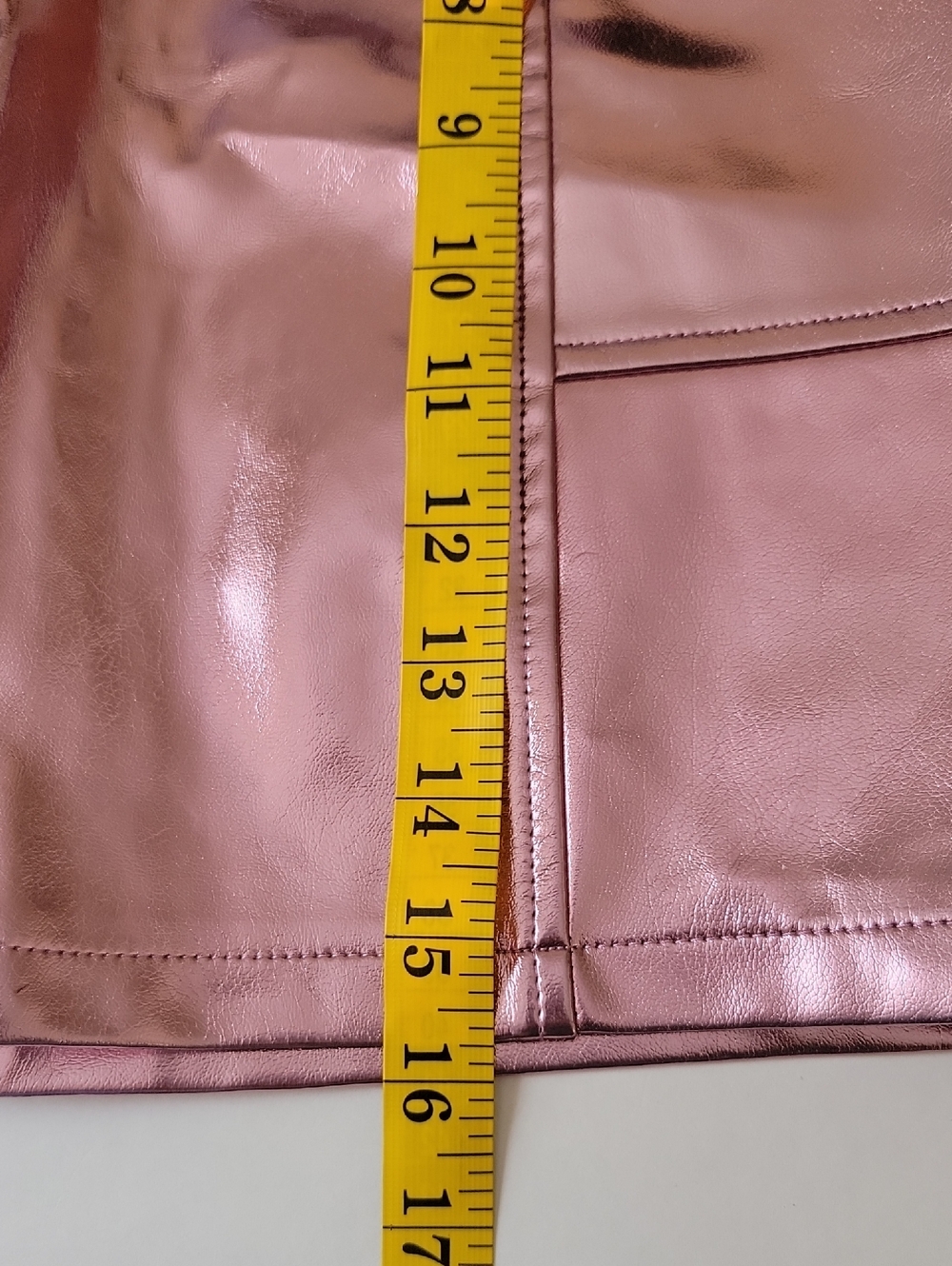 Art Class Girls Mini A‑Line Skirt Metallic Pink Size XL 14 · Shiny Finish - Picture 8 of 11